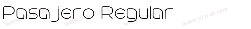 Pasajero Regular字体转换 Pasajero Regular字体转换